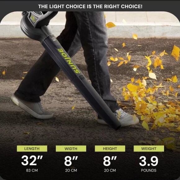 Sun Joe 6-Amp 155 Max MPH All-Purpose, Compact Electric Blower - Picture 2 of 3